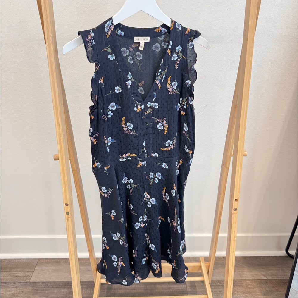 Rebecca Taylor Navy Floral Dress